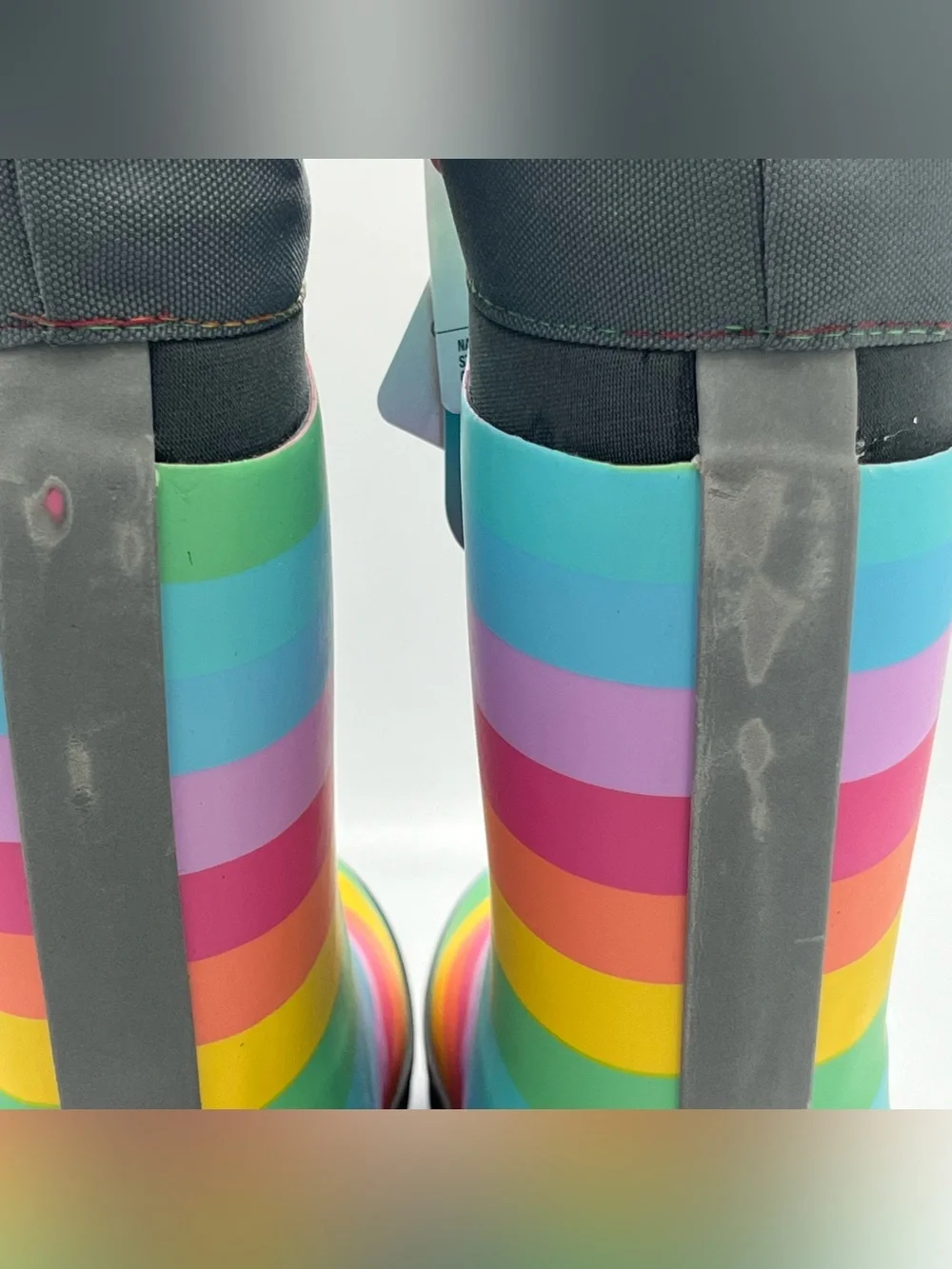 Western Chief Rainbow Rules Winterprene Waterproof Fur Lined Rain Boots Kids 6